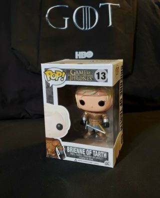 Game Of Thrones Funko Pop Brienne Of Tarth 13 Edition 3 Hbo 2014 W/ Protector