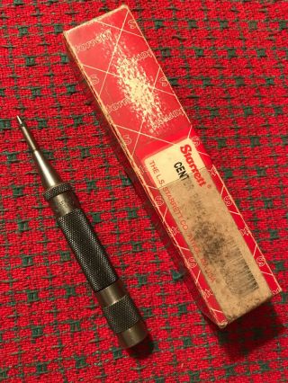 Vintage Starrett 18a Automatic Center Punch.