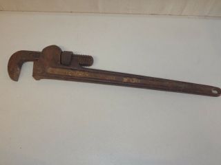 Vintage Ridgid 24 In.  Pipe Wrench A6 Made In Usa Ridge Tool Company -