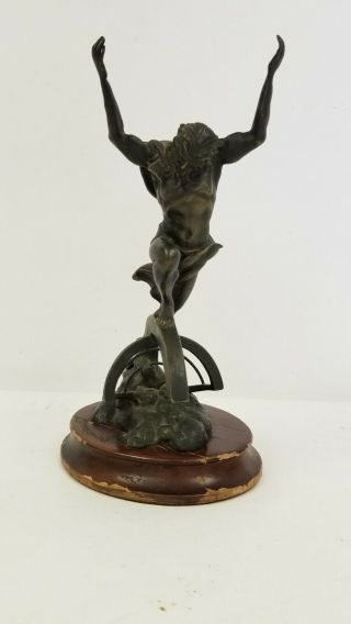 Franklin " The Triumph Of Atlas " Bronze Sculpture Stuart Mark Feldman 1990