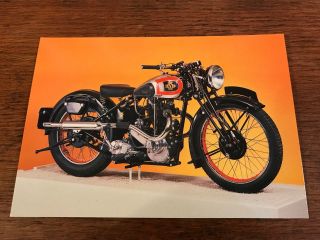 1939 600cc " D Special " Levis National Motorcycle Museum Postcard