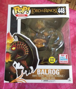 Nycc Fall 2017 Convention Exclusive Balrog Lord Of The Rings Funko Pop 448