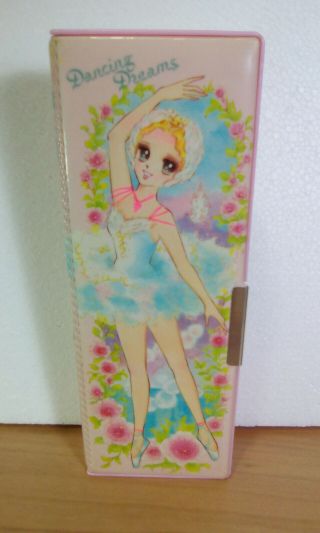 Vintage Pencil Case Kutsuwa Dancing Dreams Japan
