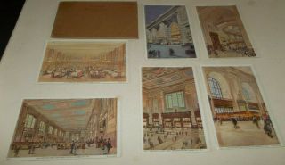 6 Vtg 1914  Union Station Kansas City Missouri Postcards