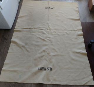 VINTAGE 100 THICK WOOL UNITED STATES NAVY USN 65 