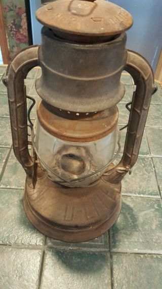 Vintage Dietz No.  2 D - Lite Kerosene Oil Lantern Ny Usa Orig Globe Railroad Nr
