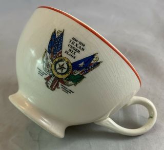 1936 Texas Centennial Dallas World Fair Pottery Coffee Cup & Saucer 7