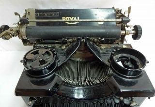 Antique Royal Typewriter with Glass Panels PARTS/REPAIR 3