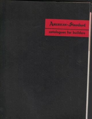 American Standard Catalogues For Builders 1950s Kitchens Baths Heating