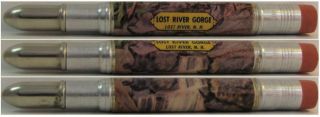 Restored Vintage Bullet Pencil - Lost River Gorge,  Lost River,  N.  H.  Ce - 1233