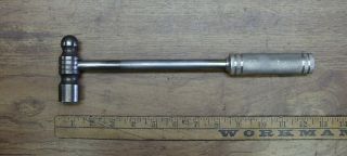 Vntg Craftsman Ball Peen Hammer 1lb.  1.  3oz,  12 - 1/8 Steel Handle,  Knurled Grip,  Xlint