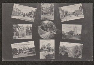 1905 Ebley Near Stroud 9 Views Multiview Postcard Mills,  Quarry Street Views Etc
