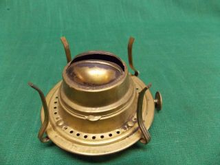 Vintage Brass 2 Oil Kerosene Lamp Burner Eldorado W.  B.  G.  Corp.  On Knob.