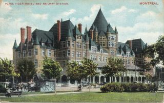 Place Viger Hotel & Railway Station Montreal Quebec 1910 Montreal Import 158