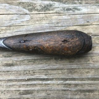 Antique Primitive Wood Handle Flat Head Screwdriver Made in Germany 6 