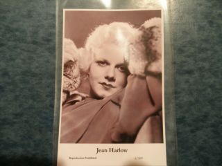 Jean Harlow - Movie Star Pin - Up/cheesecake Modern 2000 Postcard