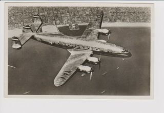 Vintage Rppc Klm K.  L.  M.  Airlines Lockheed Constellation L - 049 Aircraft