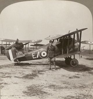 Ww1.  The Eyes Of The Army.  Sopwith Snipes Ready For Patrol Over The German Lines