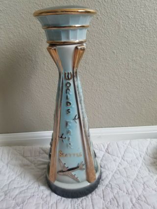 Vintage Seattle Space Needle Jim Beam Decanter 1962 World’s Fair Eclectic Cool