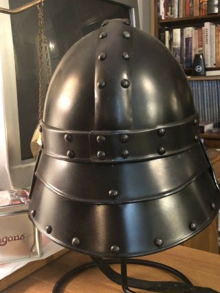 Medeival Viking Black Helmet Size Large 4
