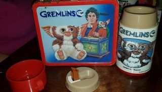 Vintage 1984 Aladdin Gremlins Lunch Box With Thermos