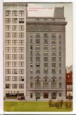 1914 - Illinois Athletic Club 112 S.  Michigan Ave.  Chicago Il Buildings Postcard