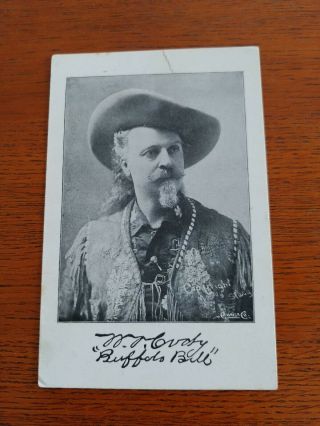 Vintage 1880s Buffalo Bill Cody Cabinet Card 4x6 Wild West Show