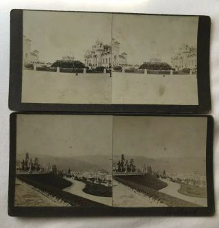2 Portland,  Or Oregon Stereoview Cards Lewis Clark Exposition Pacific Northwest
