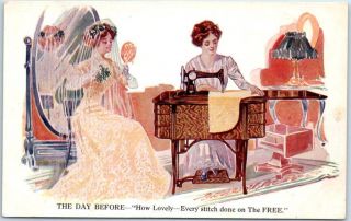 Vintage Advertising Postcard " The " Sewing Machine C1910s