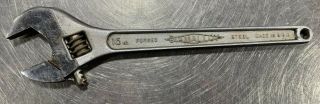 Vintage 15 " Diamond Tool And Horseshoe Co.  Adjustable Wrench Usa