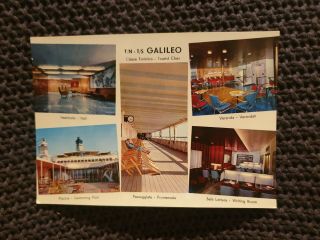 Galileo,  Lloyd Triestino - Vintage Postcard
