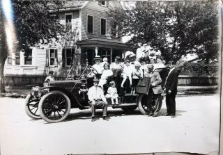 1900’s Rare 5” X 7” B & W Photo 1909/10 Lozier Vintage Car Egg Harbor City Nj