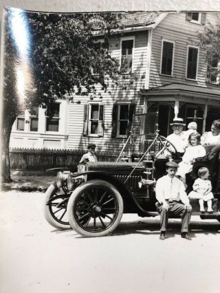 1900’s Rare 5” X 7” B & W PHOTO 1909/10 Lozier Vintage Car Egg Harbor City NJ 2