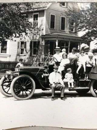 1900’s Rare 5” X 7” B & W PHOTO 1909/10 Lozier Vintage Car Egg Harbor City NJ 4
