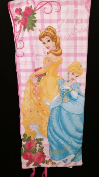 Disney Princesses Sleeping Bag Ready Zip Up Fleece Belle Cinderella Aurora