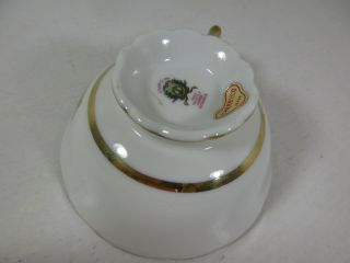BFCL Rainbow Girls Masonic Vintage Teacup Cup Saucer Gold Plated CherryCo Chubu 6
