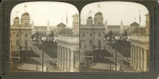 Rare 1905 Portland Lewis & Clark Exposition Stereoview - Government Building