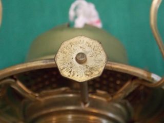 Eagle 2 oil kerosene lamp burner P&A Mfg knob.  Vintage? Brass toned tin. 5
