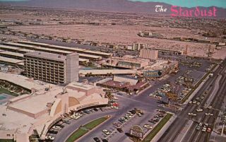 Las Vegas,  Nevada,  Nv,  Stardust Hotel,  Air View,  Chrome Vintage Postcard G6606