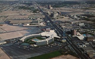 Las Vegas,  Nv,  Frontier Hotel,  Aerial View,  Chrome Vintage Postcard G6602