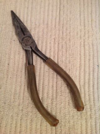 6 " Kraeuter 1661 - 1 Needle Nose Pliers Cutters Vintage