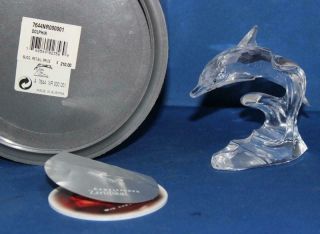 Swarovski Silver Crystal Dolphin 7644 Nr 000 001 190365 &