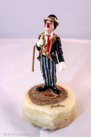 Ron Lee 1992 Figurine Charlie Chaplin Signed