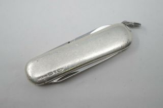 Victorinox Sterling Silver Swiss Army Classic Pocket Knife 925 Tiffany & Co Gold 3