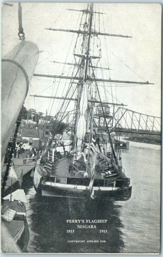 Vintage Sailing Ship Postcard " Perry 