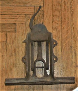 Antique 1879 No.  1 Carpenter Saw Clamp/vise Metal Bench Mount Aid Sharpening Saws