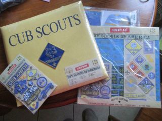 Boy Scouts Of America 12 X 12 " Cub Scouts Scrapbook Album - Kit - Paper - Stickers