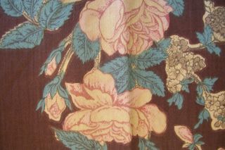 Vintage Pr Floral Drapes Curtains 77 " W 86 " L Lined Pinks Blues