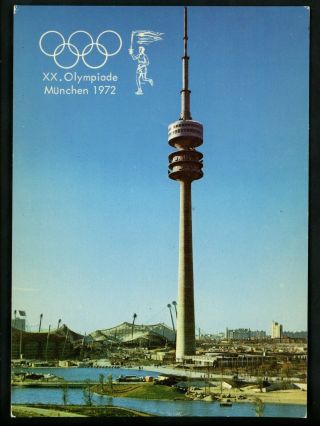 Olympics Chrome Postcard Munich Olympic Games 1972 Germany Ice Sports Stadium