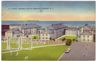 Newport,  Ri U.  S.  Naval Training Station Barracks 1939